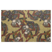Orang-Utans Gold Stoff (Fat Quarter (45,7 x 55,9 cm))