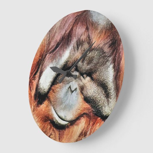 ORANG-UTANS GROßE WANDUHR (Winkel)