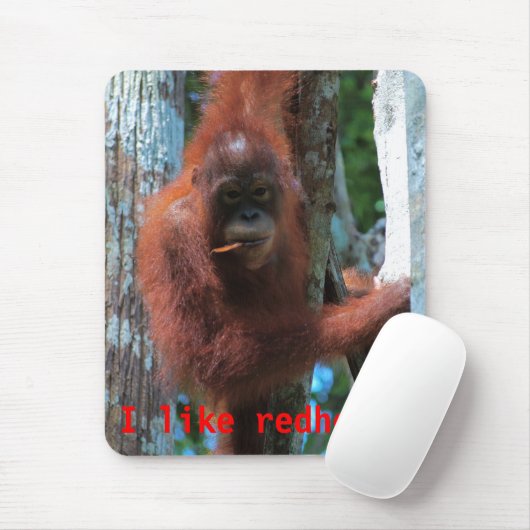 Orang-Utans I mögen Redheads Mousepad (Mit Mouse)