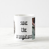 Orang-Utans OFI Baby-Foto-Kunst Kaffeetasse (Mittel)