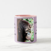 Orang-Utans Zweifarbige Tasse (Mittel)