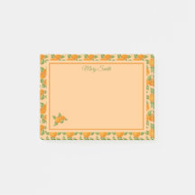 Orangales Zitrus-Rand Botanisches Design