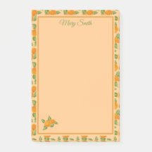 Orangales Zitrus-Rand Botanisches Design