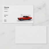 Orange 1969 visitenkarte (Vorne/Hinten)