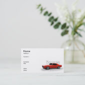 Orange 1969 visitenkarte (Stehend Vorderseite)