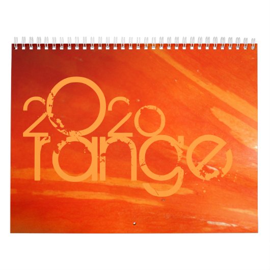 Orange 2020 - kalender (Titelbild)