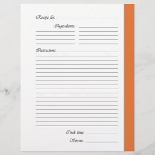 Orange 2-seitige Rezeptorseiten