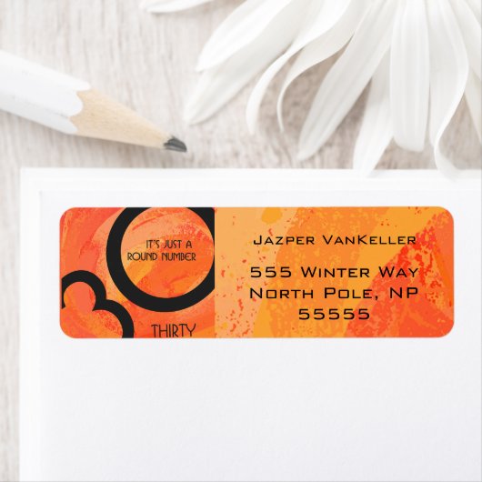 Orange 30 Decade Geburtstag (Insitu)