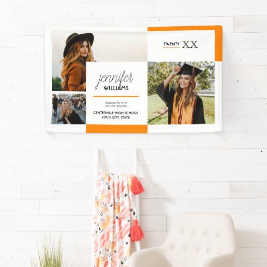 Orange 3 Foto Abschluss Banner (Insitu)