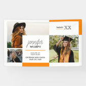 Orange 3 Foto Abschluss Banner (Horizontal)