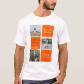 Orange 3-Foto Fun Boxes Class Year T-Shirt (Vorderseite)