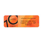 Orange 70 Decade Geburtstag (Vorne)