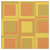 Orange 70er Jahre Styling Quadrate Stoff (Nahaufnahme)