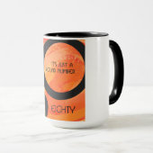 Orange 80 Decade Geburtstag Tasse (VorderseiteRechts)