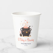 Orange A Baby brütet Halloween Baby Dusche Pappbecher (Vorderseite)