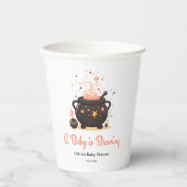 Orange A Baby brütet Halloween Baby Dusche Pappbecher