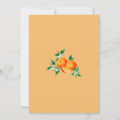 Orange A Little Süsse Citrus Baby Brunch Einladung (Rückseite)