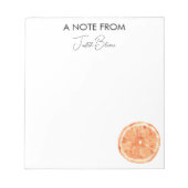 Orange a note of personalisiert Notizblock (Vorderseite)