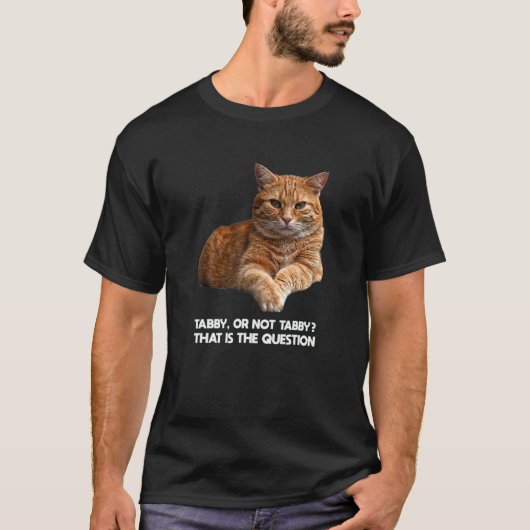 Orange Abby Katze Meme T-Shirt (Vorderseite)