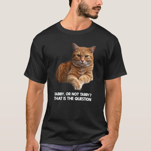 Orange Abby Katze Meme T-Shirt (Vorderseite)
