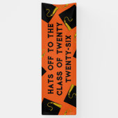 Orange Abschluss 2025 Senior Class Banner (Vertikal)