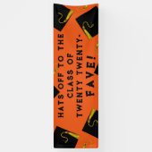 Orange Abschluss 2025 Senior Class Banner (Vertikal)