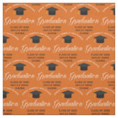 Orange Abschluss Custom Class of 2025 Graduate Stoff (Muster)