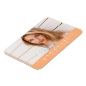 Orange Abschluss Foto Magnet (Linke Seite)