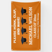 Orange Abschluss Herzlichen Glückwunsch Graduate P Banner (Vertikal)