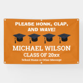 Orange Abschluss Herzlichen Glückwunsch Graduate P Banner (Horizontal)