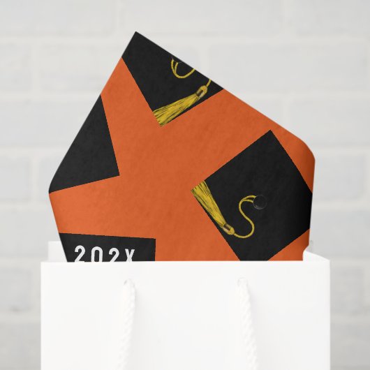 Orange Abschluss Tissue Paper Seidenpapier (Geschenktüte)