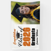 Orange Abschlussfeier 2026 Foto Banner (Vertikal)