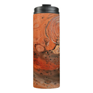 Orange abstract painting thermosbecher