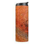 Orange abstract painting thermosbecher (Nach links gedreht)
