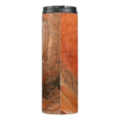 Orange abstract painting thermosbecher (Rückseite)