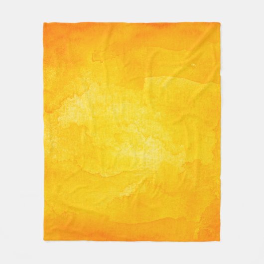 Orange abstract watercolor macro texture backgroun fleecedecke (Vorderseite)