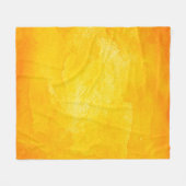 Orange abstract watercolor macro texture backgroun fleecedecke (Vorderseite (Horizontal))