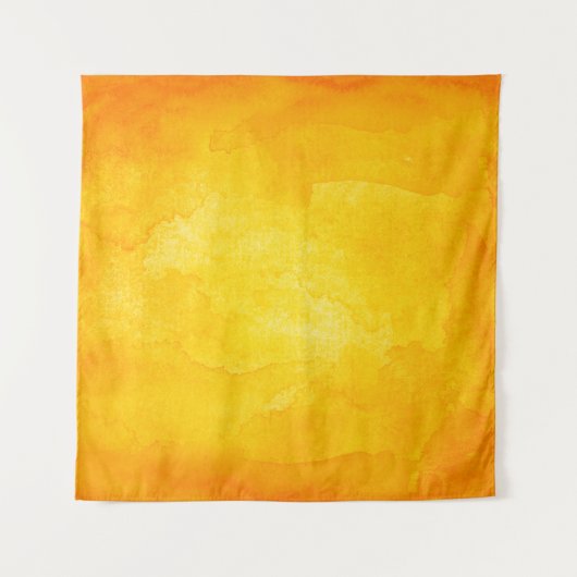 Orange abstract watercolor macro texture backgroun wandteppich (Vorderseite)