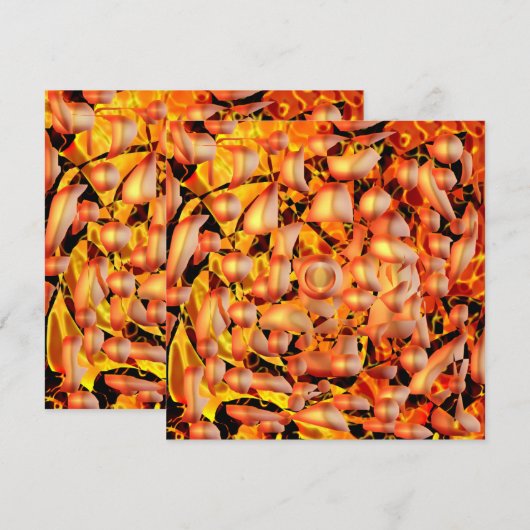 Orange Abstrakt (Vorne/Hinten)