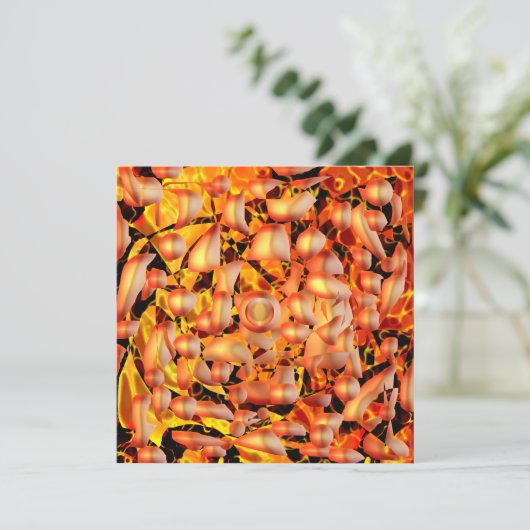 Orange Abstrakt (Stehend Vorderseite)