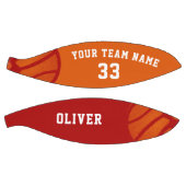 Orange Abstrakt Basket Balls Player Name Team Basketball (Panele)