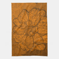 Orange Abstrakt Dahlia Blume