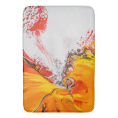 Orange Abstrakt Minimalistisch Badematte (Vorderseite Vertikal)