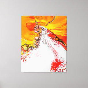 Orange Abstrakt Minimalistisch Leinwanddruck