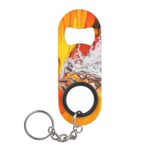 Orange Abstrakt Minimalistisch Mini Flaschenöffner