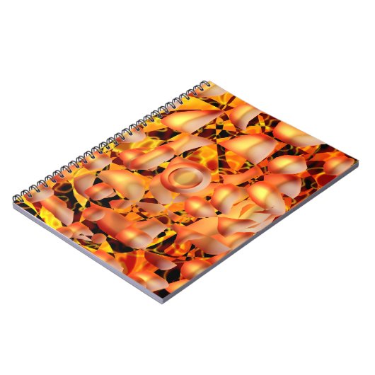 Orange Abstrakt Notizblock (Linke Seite)