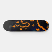 Orange Abstrakt Skateboard (Horizontal)