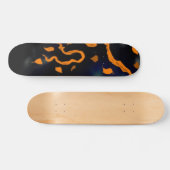 Orange Abstrakt Skateboard (Horizontal)