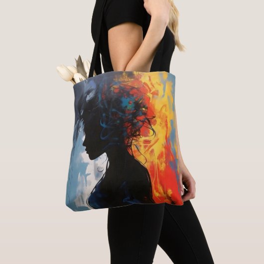 Orange Abstrakt Woman Tasche (Von Nahem)
