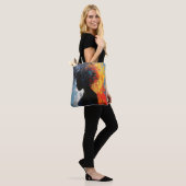 Orange Abstrakt Woman Tasche (Am Model)